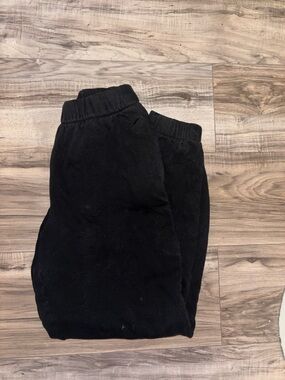 Hollister Black Elastic-Waist Joggers
